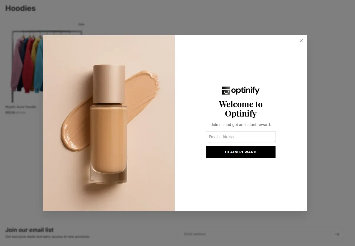 Lightbox popup